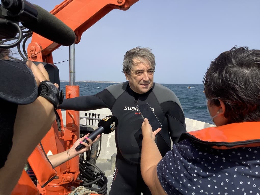 Ministro do Mar, Ricardo Serrão Santos, visita projetos de aquicultura e náutica exemplares no contexto europeu, Lagos, 24 julho 2021