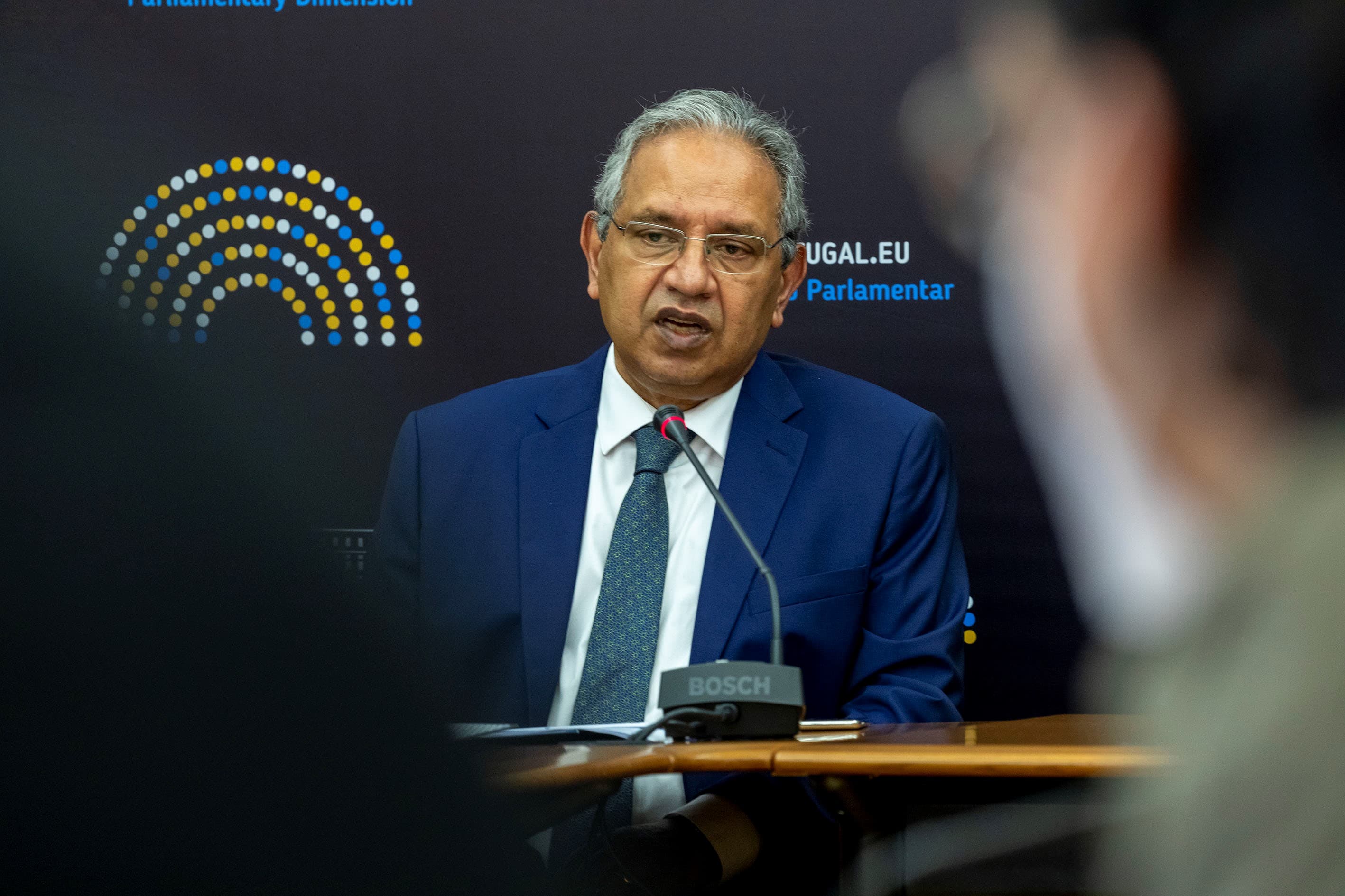 Ministro do Planeamento, Nelson de Souza, na comissão Parlamentar de Economia, Inovação e Obras Públicas, Lisboa, 30 junho 2021 (Foto: João Bica)