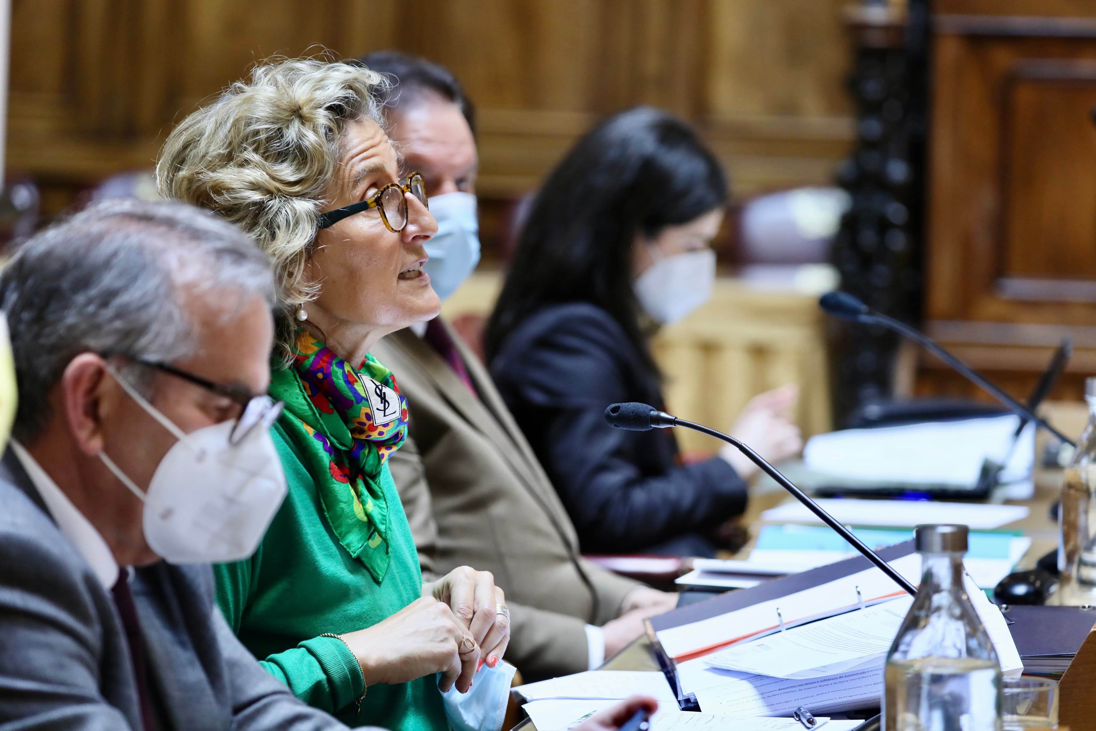 Ministra da Coesão Territorial, Ana Abrunhosa, durante uma audição da Comissão de Administração Pública, Modernização Administrativa, Descentralização e Poder Local, Lisboa, 13 abril 2021 (Foto: João Bica)