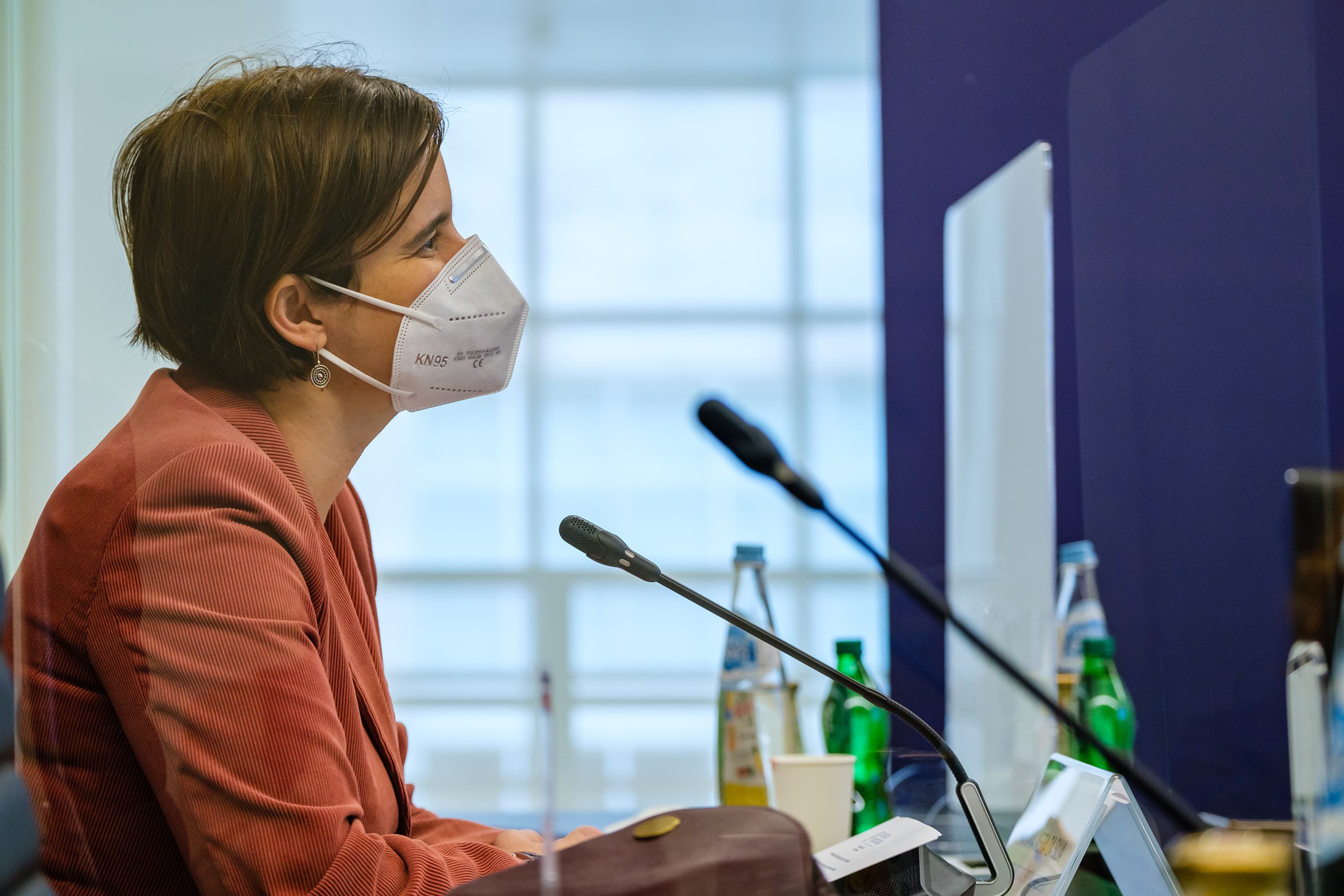 Ministra de Estado e da Presidência, Mariana Vieira da Silva, na reunião de Alto Nível para o Mainstreaming de Género, Lisboa, 25 janeiro 2021
