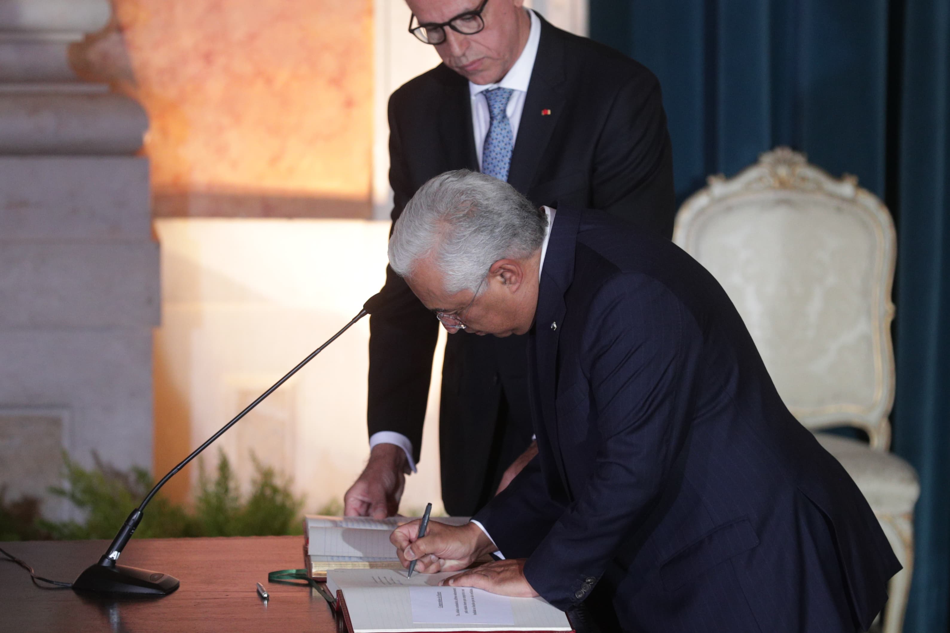 Primeiro-Ministro António Costa durante a cerimónia da tomada de posse do 22.º Governo Constitucional, Lisboa, 26 outubro 2019 (Foto: Tiago Petinga/Lusa)