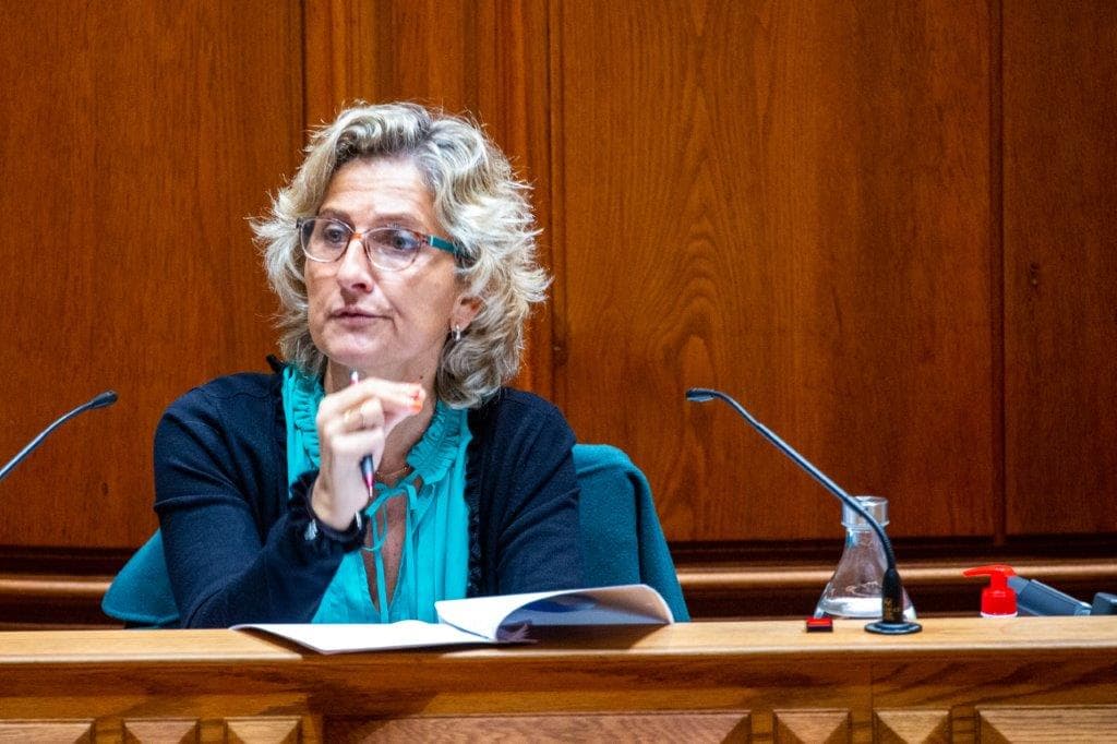 Ministra da Coesão Territorial, Ana Abrunhosa, na audição na especialidade do Orçamento do Estado para 2021, Assembleia da República, 4 novembro 2020