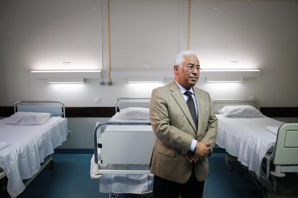 Primeiro-Ministro António Costa visita Centro de apoio militar à pandemia de Covid-19 e Lisboa e Unidade de apoio hospitalar da Câmara e da Universidade de Lisboa, 30 março 2020 (foto: Mário Cruz/Lusa)