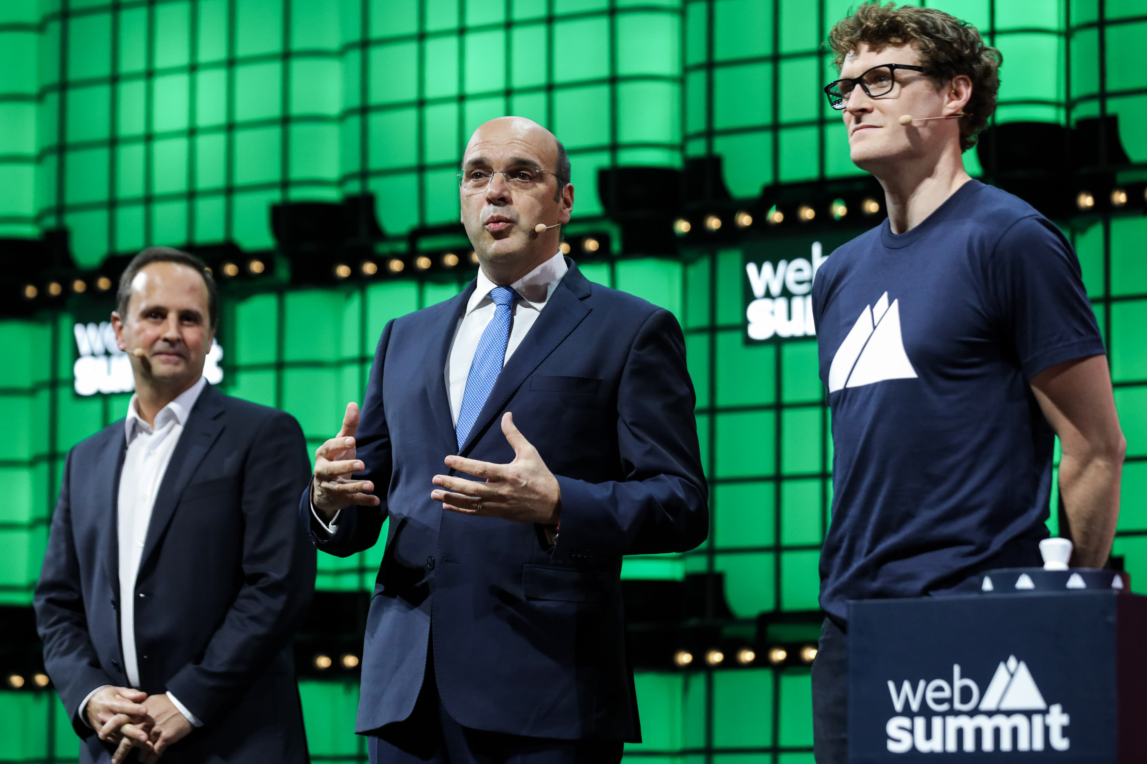 Ministro de Estado, da Economia e da Transição Digital, Pedro Siza Vieira, na abertura da Web Summit, Lisboa, 4 novembro 2019 (foto: Miguel A. Lopes/Lusa)