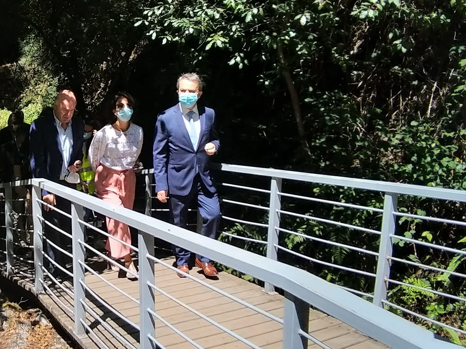 Secretária ade Estado do Turismo, Rita Marques, na inauguração do projeto de valorização turística do Casal de S. Simão, Figueiró dos Vinhos, 3 julho 2020