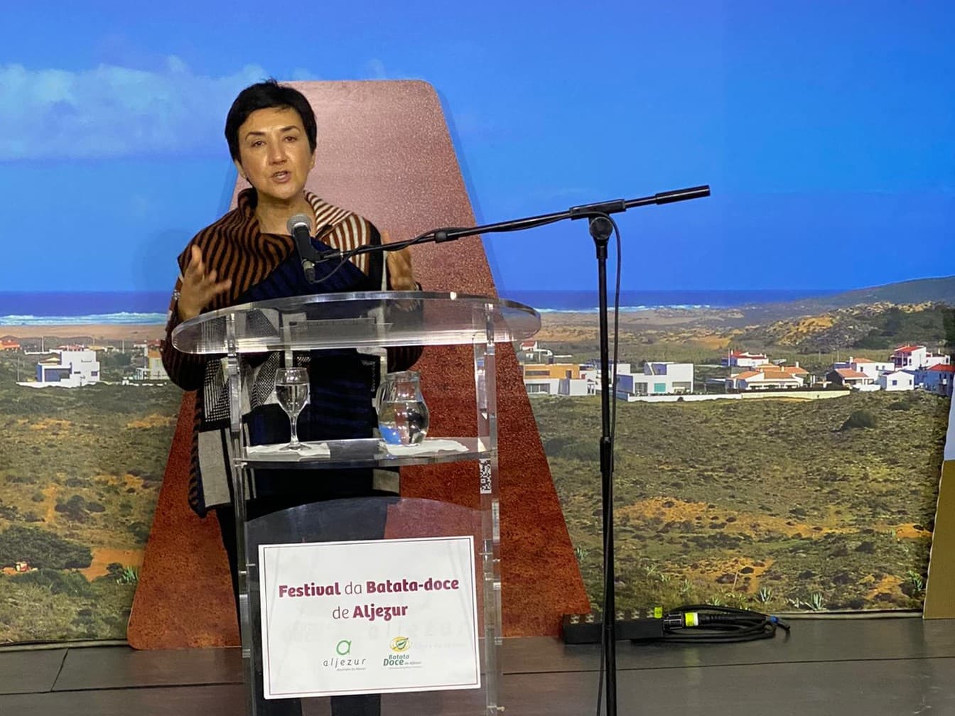 Ministra da Agricultura, Maria do Céu Antunes, no Festival da Batata-Doce, Aljezur, 29 novembro 2019