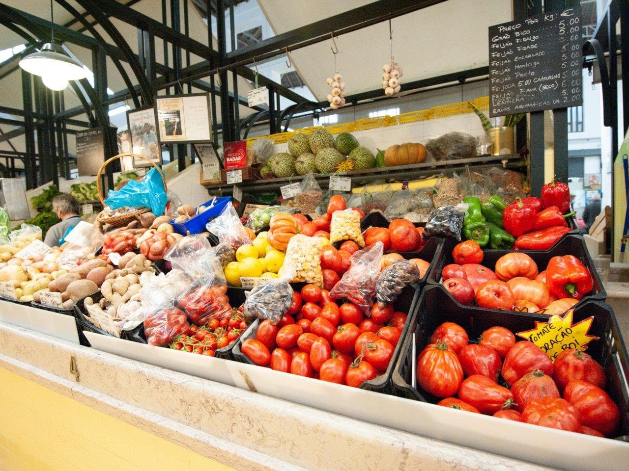 Produtos agrícolas no mercado