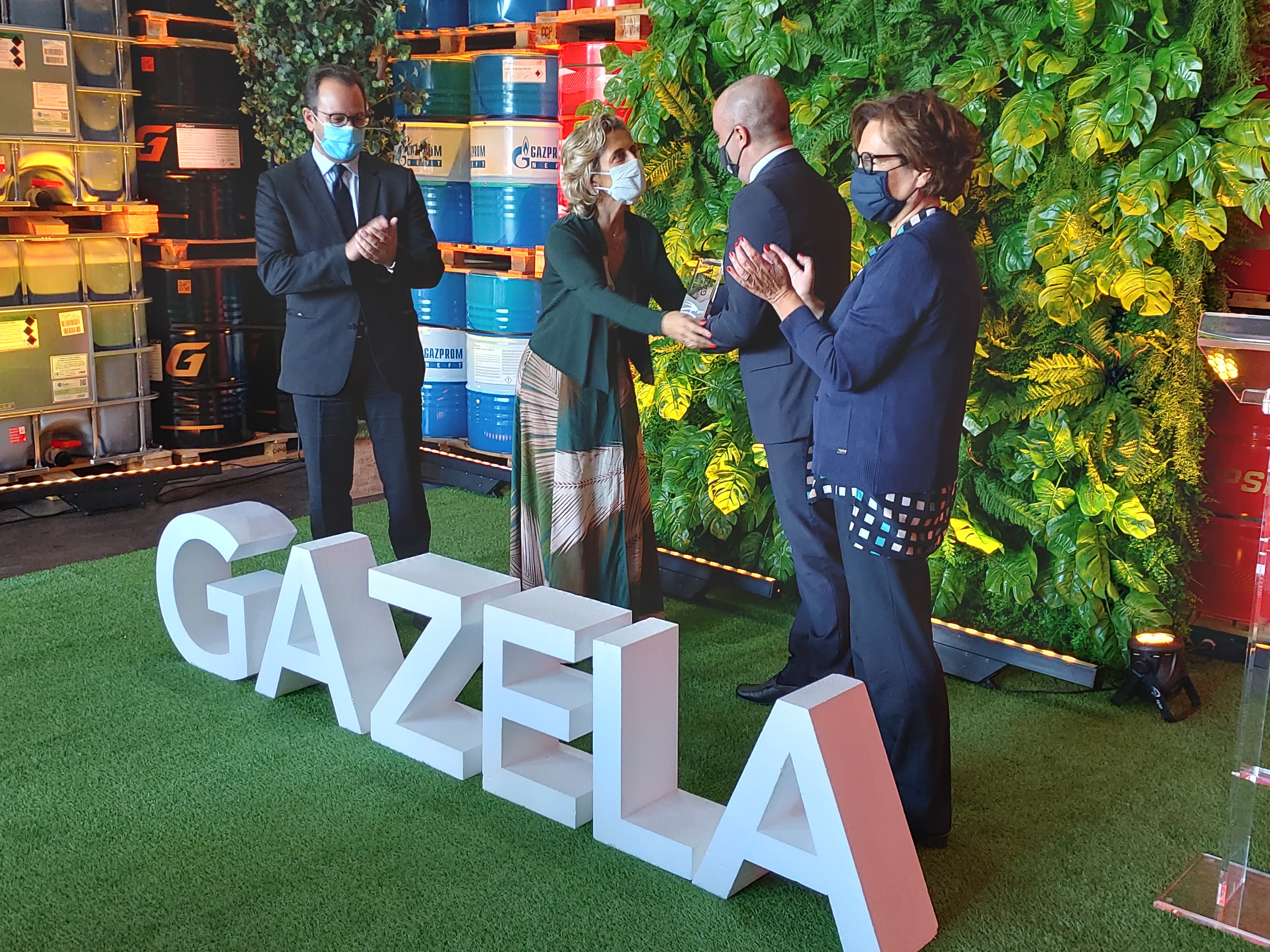 Ministra da Coesão Territorial, Ana Abrunhosa, na cerimónia de entrega do galardão Empresas Gazela 2019, Leiria, 2 outubro 2020