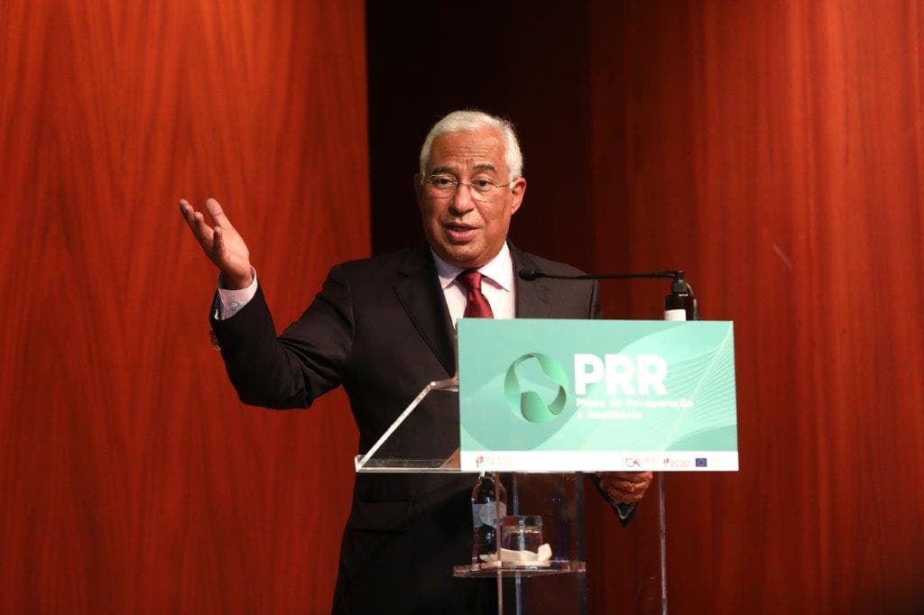 Primeiro-Ministro António Costa na apresentação do primeiro esboço do Plano de Recuperação e Resiliência, Lisboa, 14 outubro 2020 (foto: António Pedro Santos/Lusa)