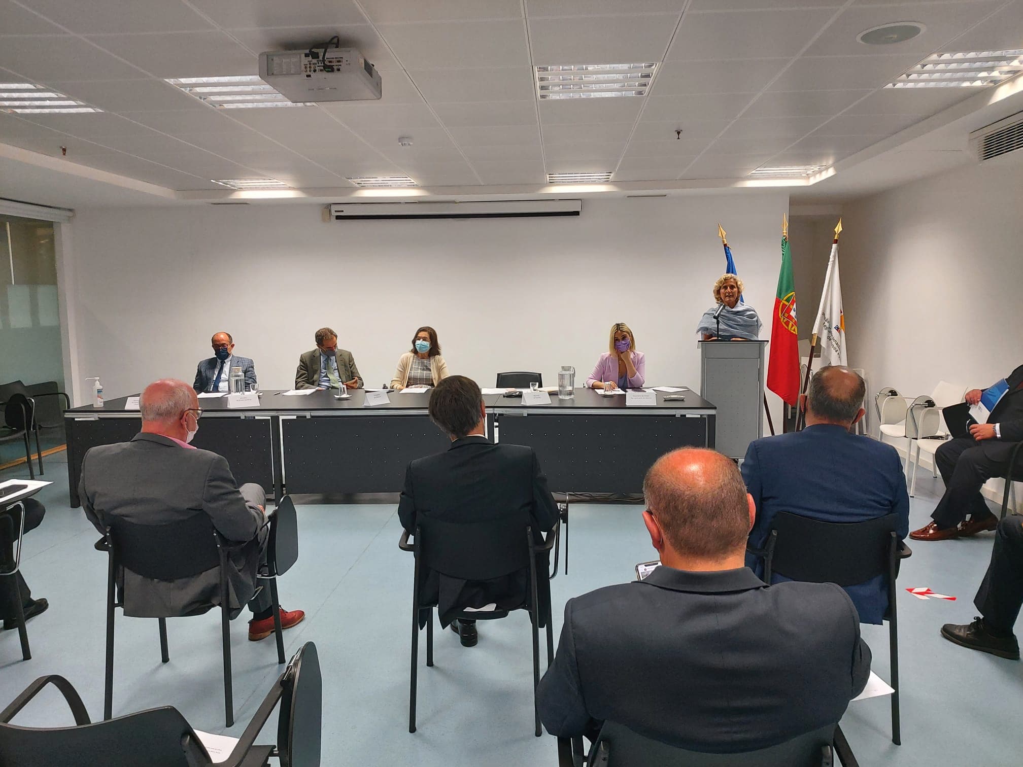 Ministra da Coesão Territorial, Ana Abrunhosa, no lançamento da Plataforma de Ensino Superior Politécnico na zona norte de Lisboa, 14 julho 2021
