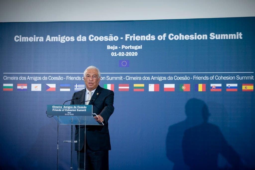 Primeiro-Ministro António Costa apresenta as conclusões da cimeira dos países amigos da coesão da União Europeia, Beja, 1 fevereiro 2020 (foto: Paulo Vaz Henriques)