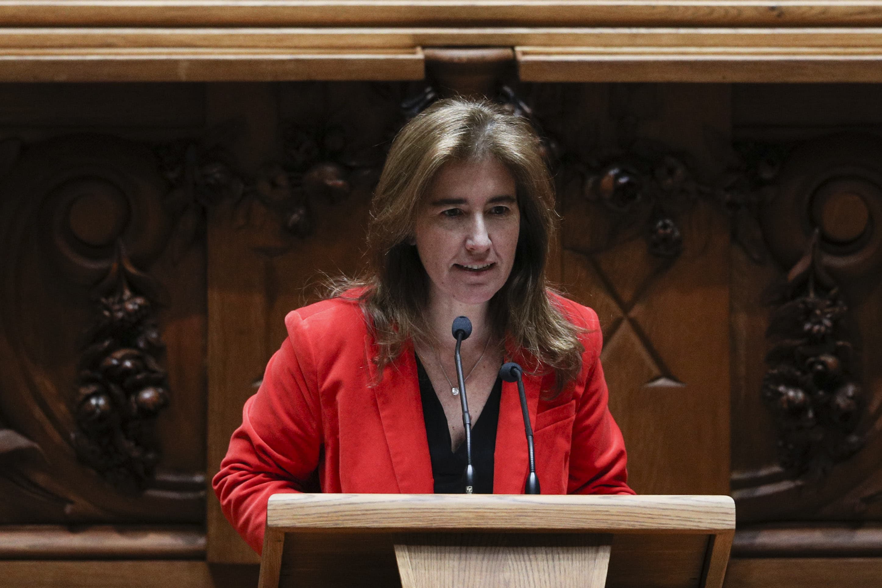 Ministra do Trabalho, Solidariedade e Segurança Social, Ana Mendes Godinho, no debate na generalidade da proposta de Orçamento do Estado para 2020, Lisboa, 10 janeiro 2020 (Foto: António Cotrim/Lusa)