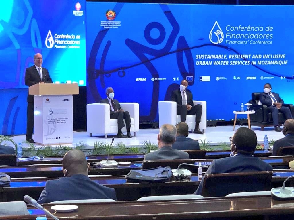 Ministro do Ambiente e da Ação Climática, Matos Fernandes, na conferência internacional de financiadores, Maputo, 15 setembro 2021