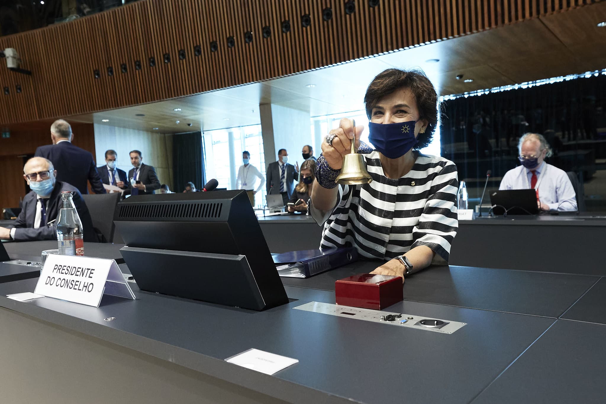 Ministra da Agricultura, Maria do Céu Antunes, durante o Conselho de Ministros de Agricultura, Luxemburgo, 28 junho 2021 (Foto: 2021Portugal.eu)