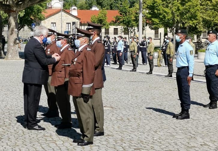Ministro da Administração Interna, Eduardo Cabrita, na cerimónia do Dia do Guarda Florestal, Viseu, 25 maio 2021