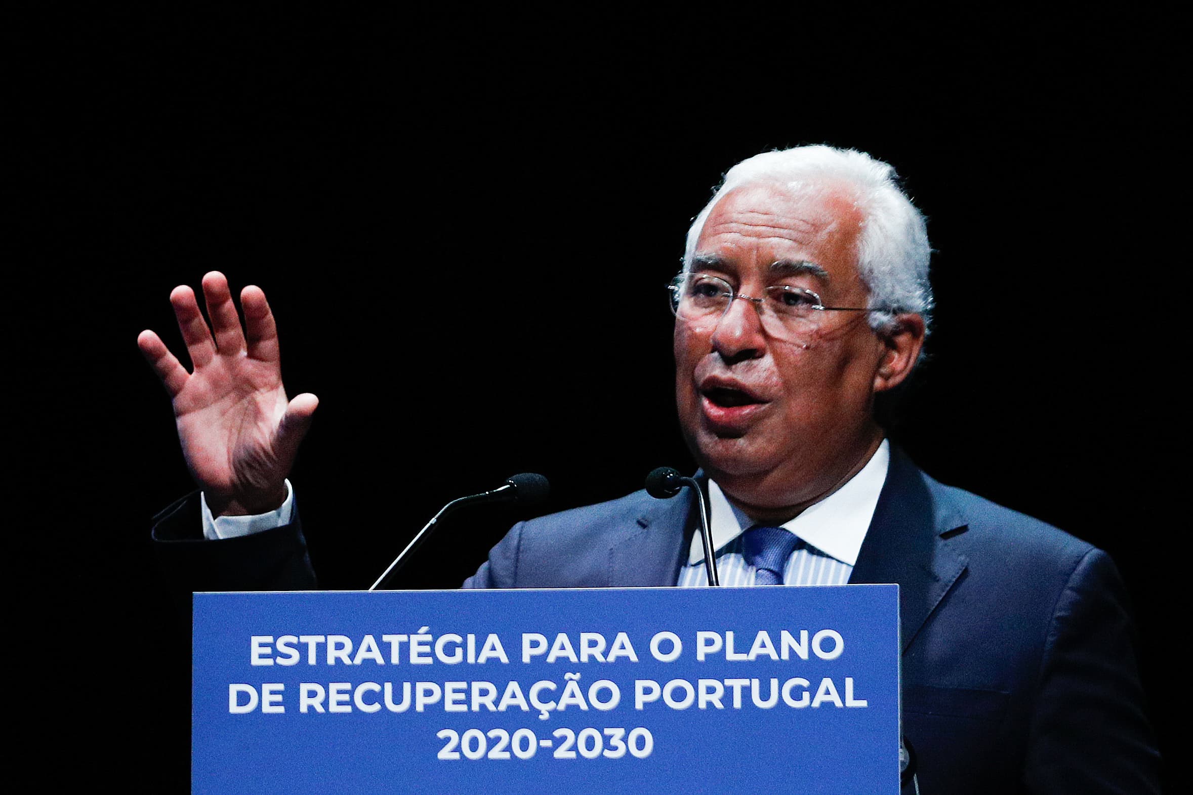 Primeiro-Ministro, António Costa, na sessão de balanço da consulta pública da «Visão Estratégica para o Plano de Recuperação Económica de Portugal 2020-2030», Lisboa, 15 setembro 2020 (Foto: António Cotrim/LUSA)