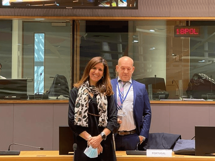 Secretária de Estado da Administração Interna, Patrícia Gaspar, no Conselho de Ministros dos Assuntos Internos da UE, Bruxelas, 3 março 2022 (foto: UE)
