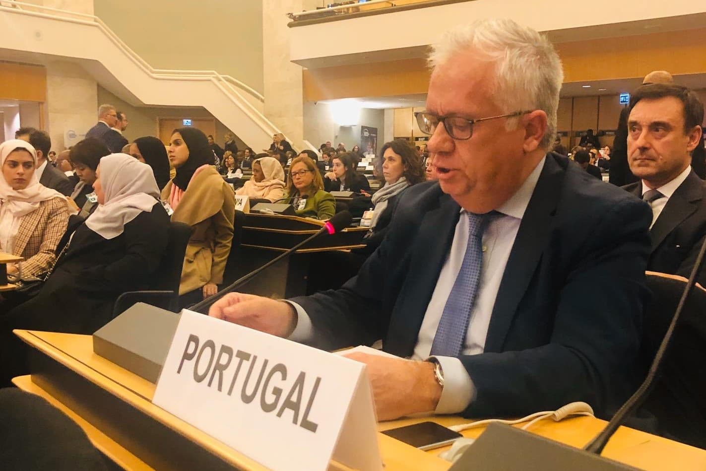 Ministro da Administração Interna, Eduardo Cabrita, no Fórum Global para os Refugiados, Genebra, Suíça, 17 dezembro 2019