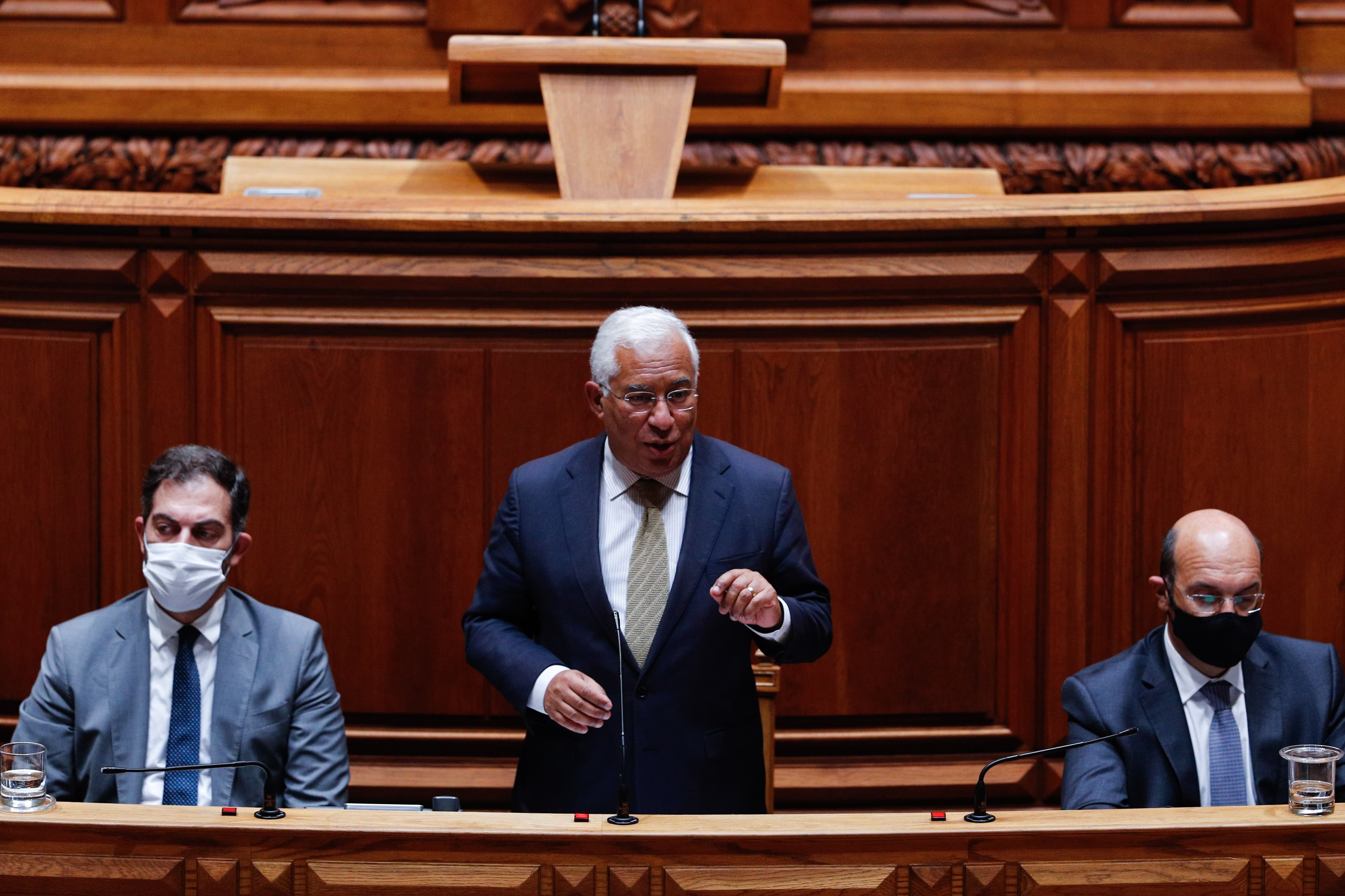 Primeiro-Ministro António Costa durante o debate na Assembleia da República, Lisboa, 7 outubro 2020 (Foto: António Cotrim/Lusa)