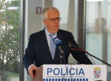 Ministro da Administração Interna, Eduardo Cabrita, na cerimónia de posse da nova comandante metropolitana do Porto da PSP, Porto, 6 março 2020