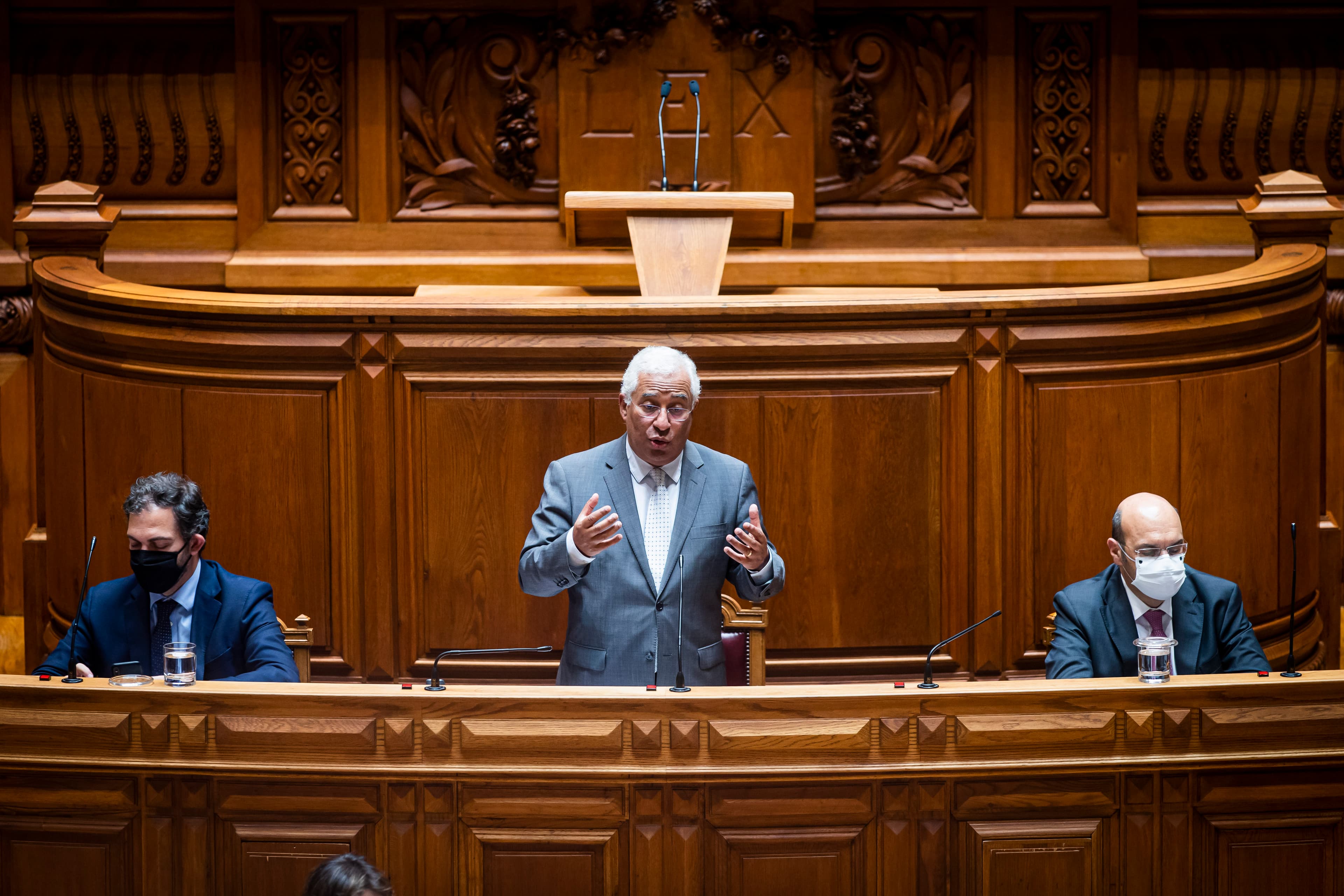 Primeiro-Ministro António Costa durante o debate quinzenal na Assembleia da República, Lisboa, 3 junho 2020 (Foto: José Sena Goulão/Lusa)