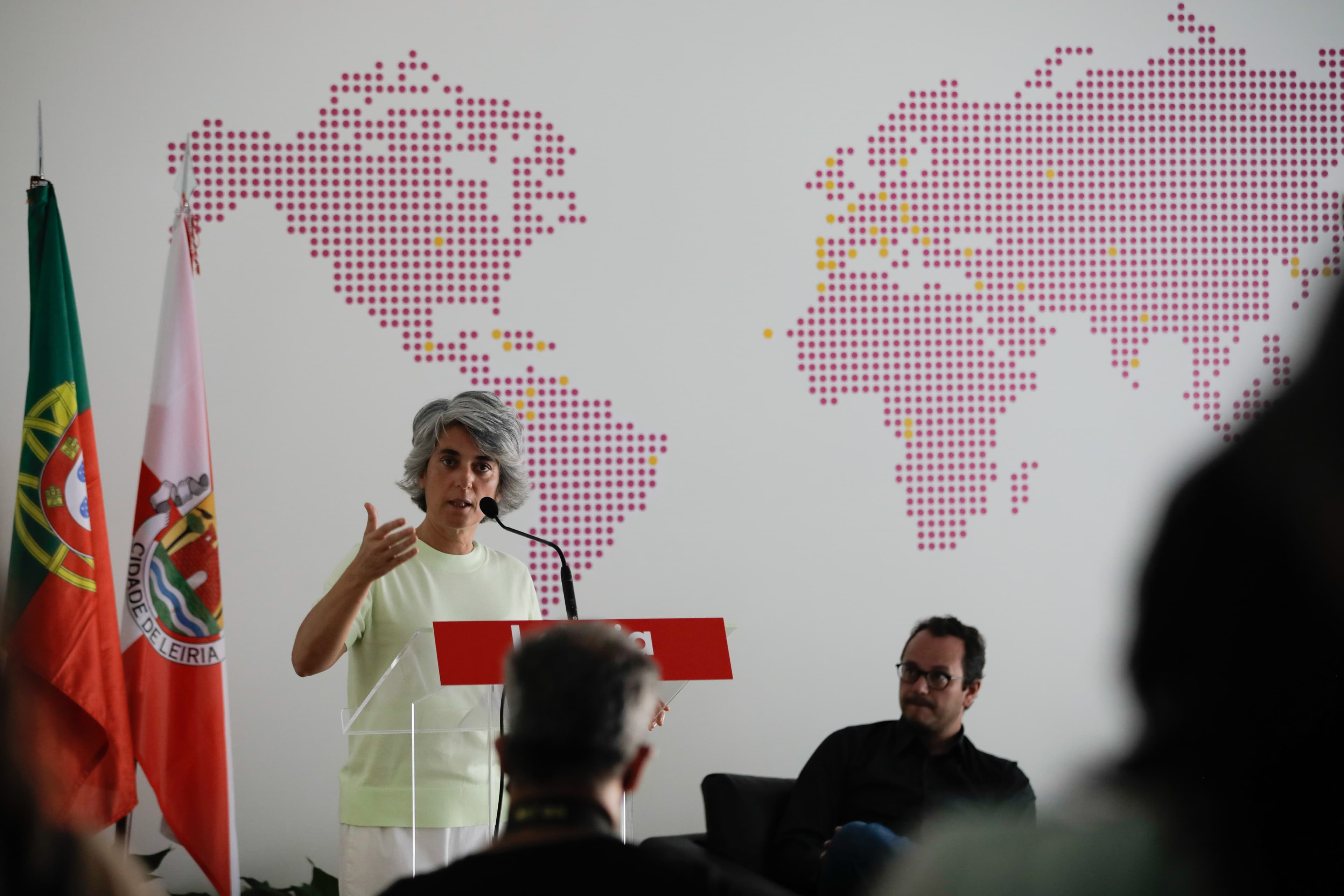 Ministra da Cultura, Graça Fonseca, na inauguração da Casa da Cidade Criativa da Música, Leiria, 21 junho 2020 (Foto: Paulo Cunha/LUSA)