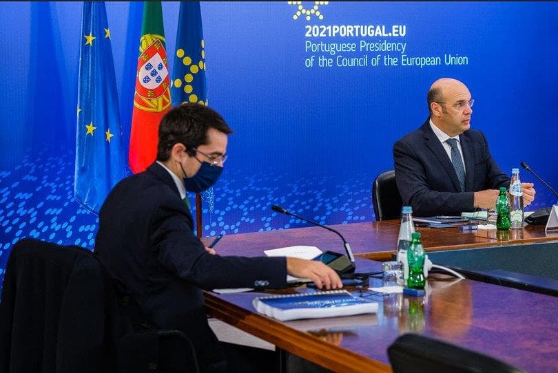 Ministro de Estado, da Economia e da Transição Digital, Pedro Siza Vieira, na reunião informal dos Ministros do Mercado Interno e da Indústria da UE, 25 fevereiro 2021 (foto: PPUE)