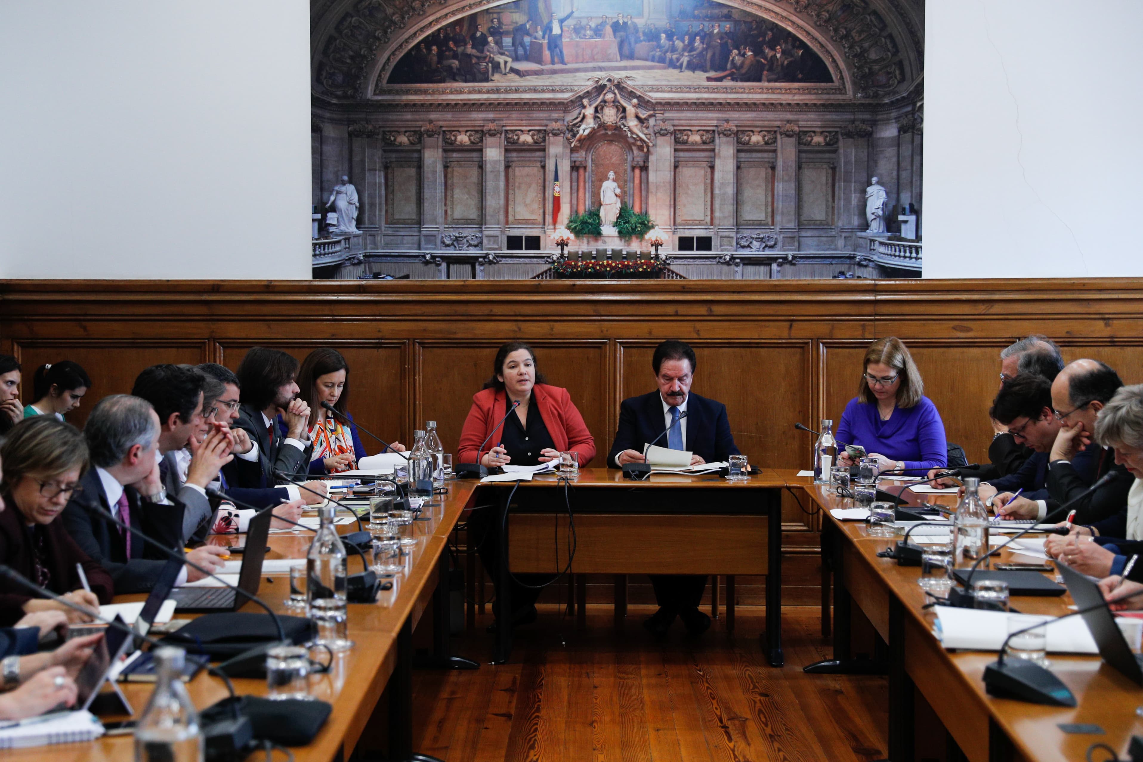Ministra da Modernização do Estado e da Administração Pública, Alexandra Leitão, na Comissão de Administração Pública, Modernização Administrativa, Descentralização e Poder Local, Lisboa, 3 março 2020 (Foto: António Cotrim/Lusa)