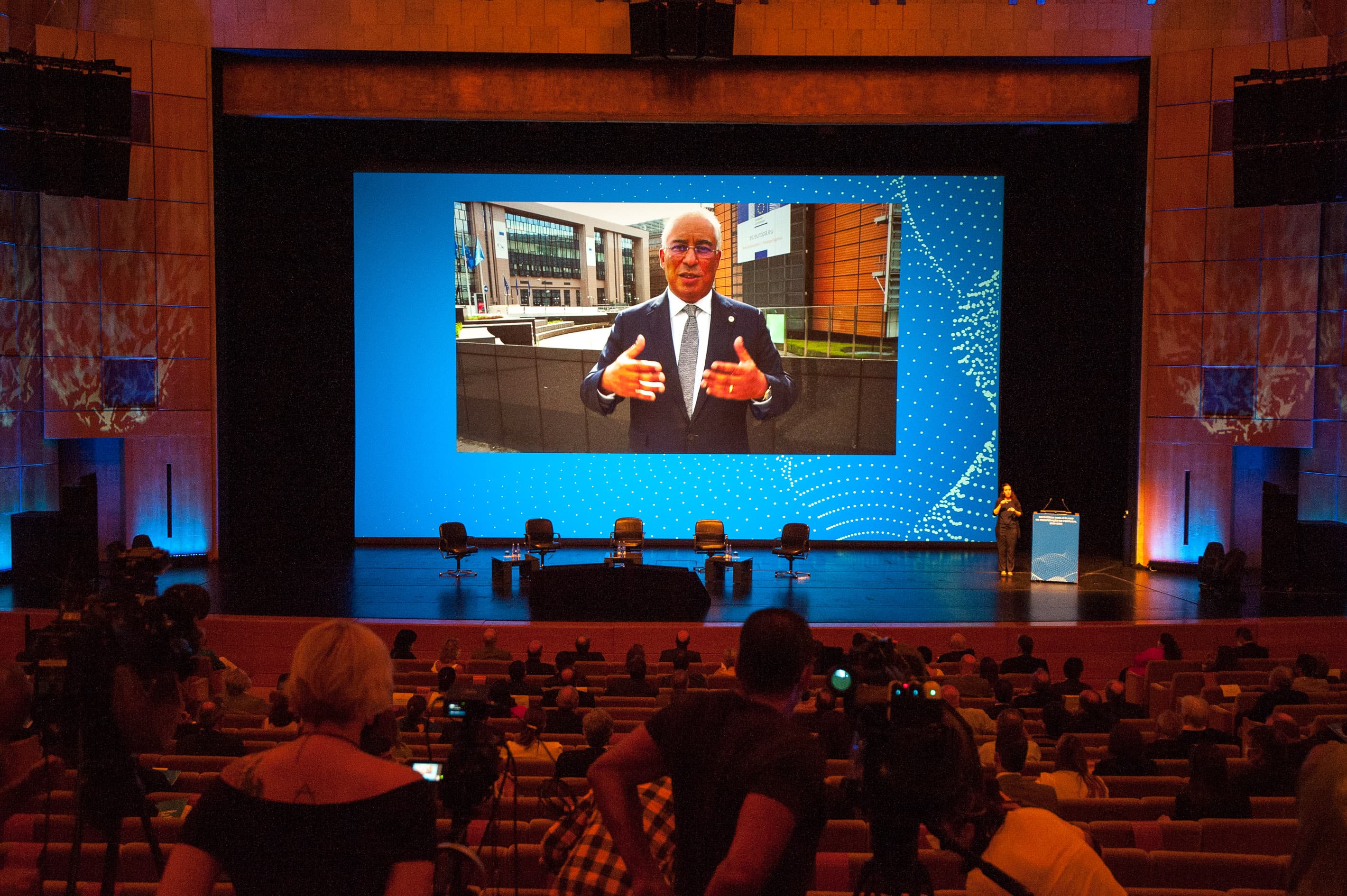 Primeiro-Ministro António Costa intervém por video na apresentação da Visão Estratégica para o Plano de Recuperação Económica de Portugal 2020-2030, Lisboa, 21 julho 2020 (foto: João Bica)