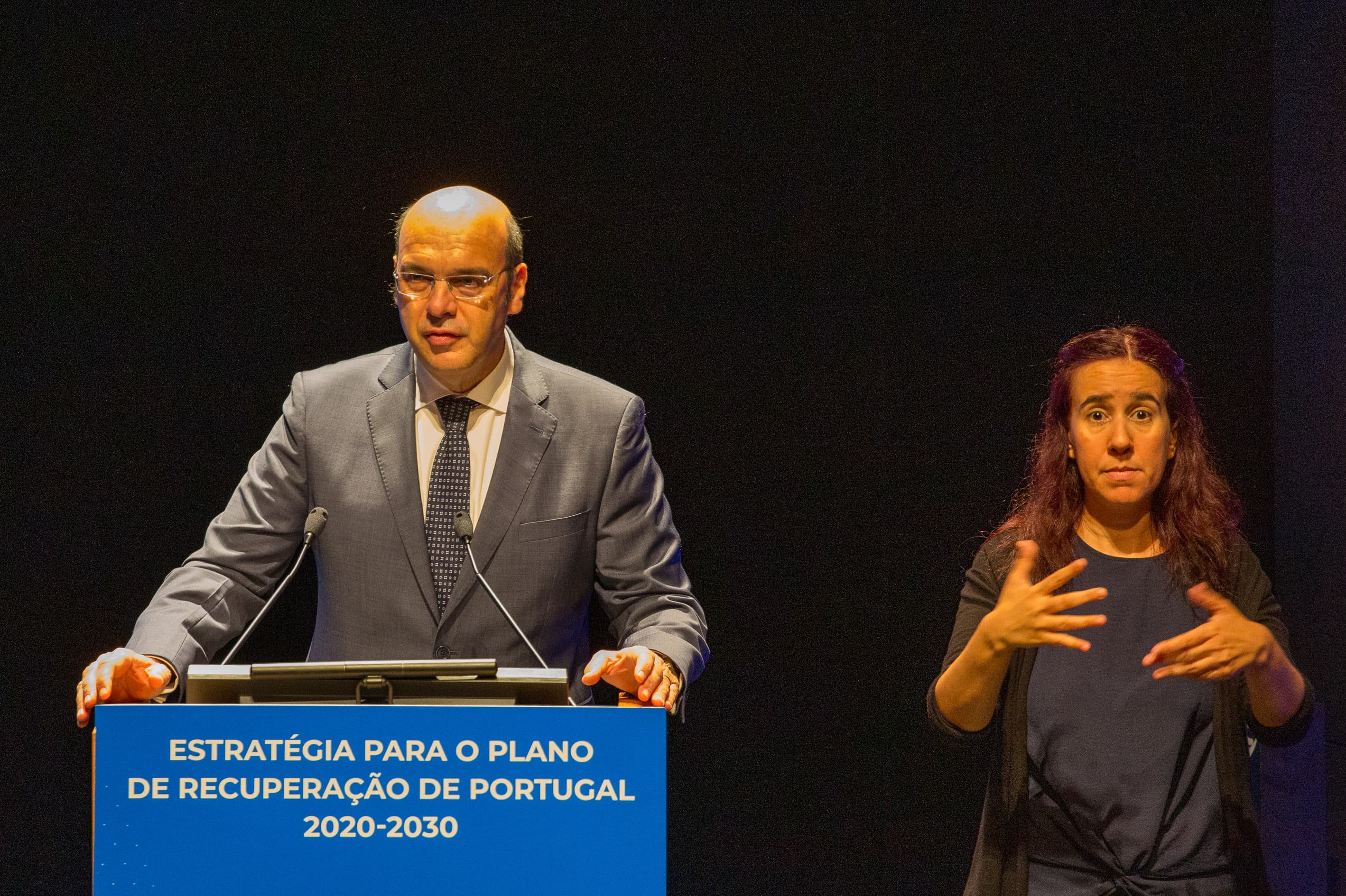 Ministro de Estado, da Economia e da Transição Digital, Pedro Siza Vieira, na apresentação da Visão Estratégica para o Plano de Recuperação Económica de Portugal 2020-2030, Lisboa, 21 julho 2020 (foto: João Bica)