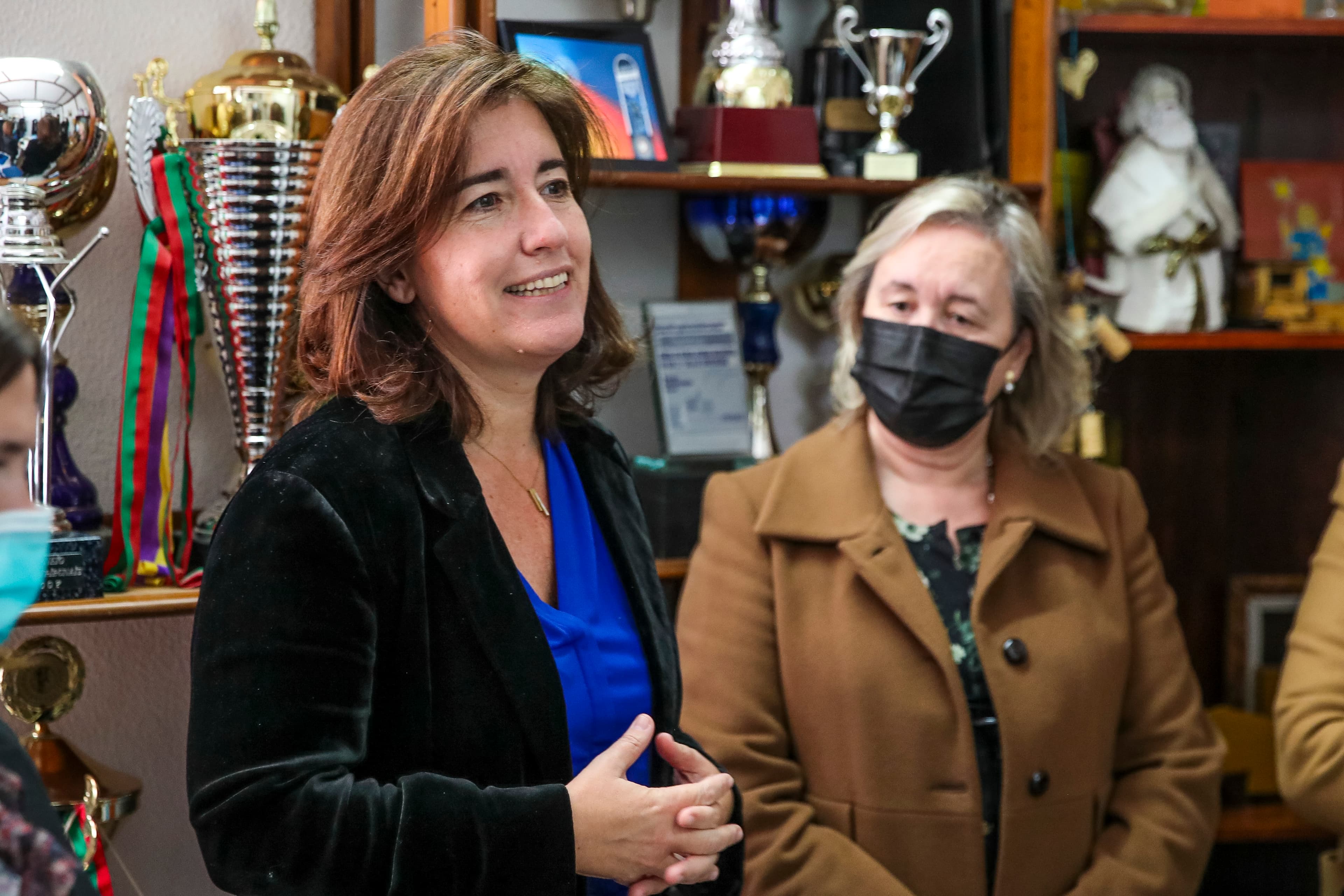 Ministra do Trabalho, Solidariedade e Segurança Social, Ana Mendes Godinho, na assinatura de protocolos para soluções habitacionais para pessoas em situação de sem-abrigo, Coimbra, 17 novembro 2021 (Foto: Paulo Novais/Lusa)
