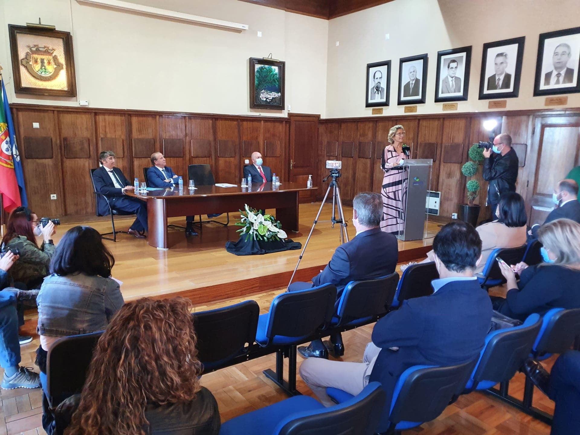Ministra da Coesão Territorial, Ana Abrunhosa, sessão solene do Dia do Município de Penela, 29 setembro 2021