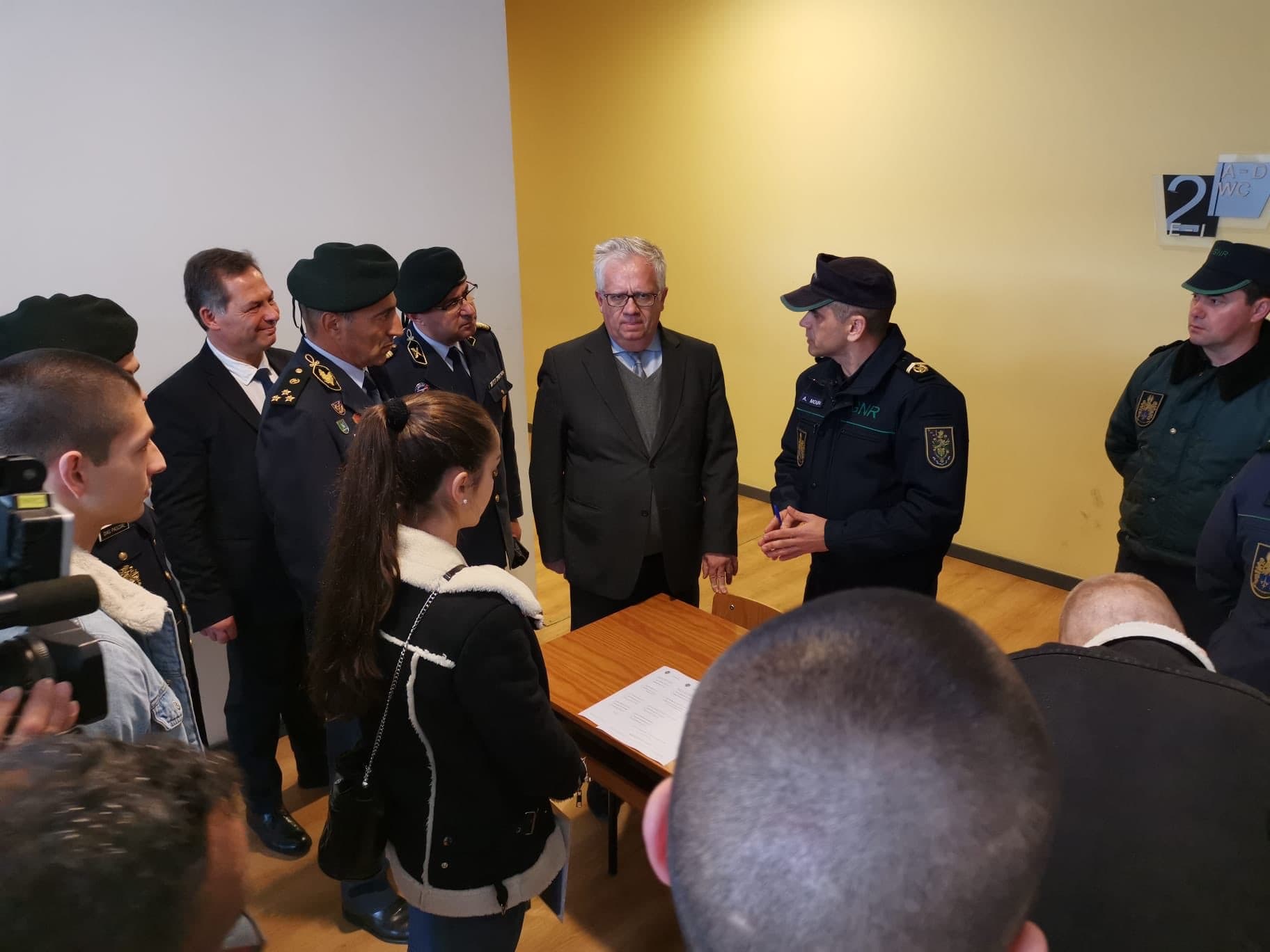 Ministro da Administração Interna, Eduardo Cabrita, na incorporação do curso de guardas provisórios da GNR, Figueira da Foz, 3 janeiro 2020