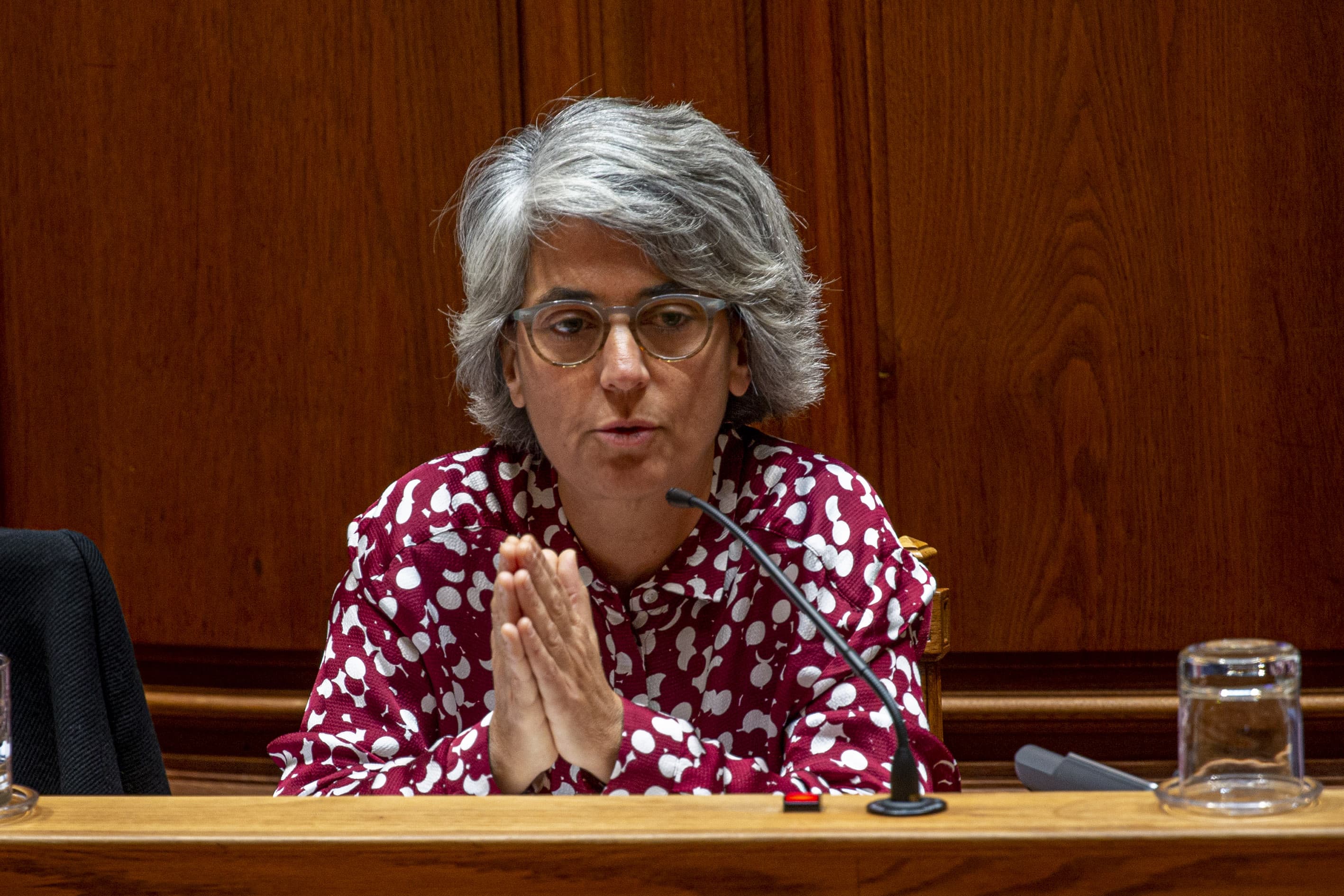 Ministra da Cultura, Graça Fonseca, na apreciação na especialidade do Orçamento do Estado para 2020, na Assembleia da República, Lisboa, 20 janeiro 2020