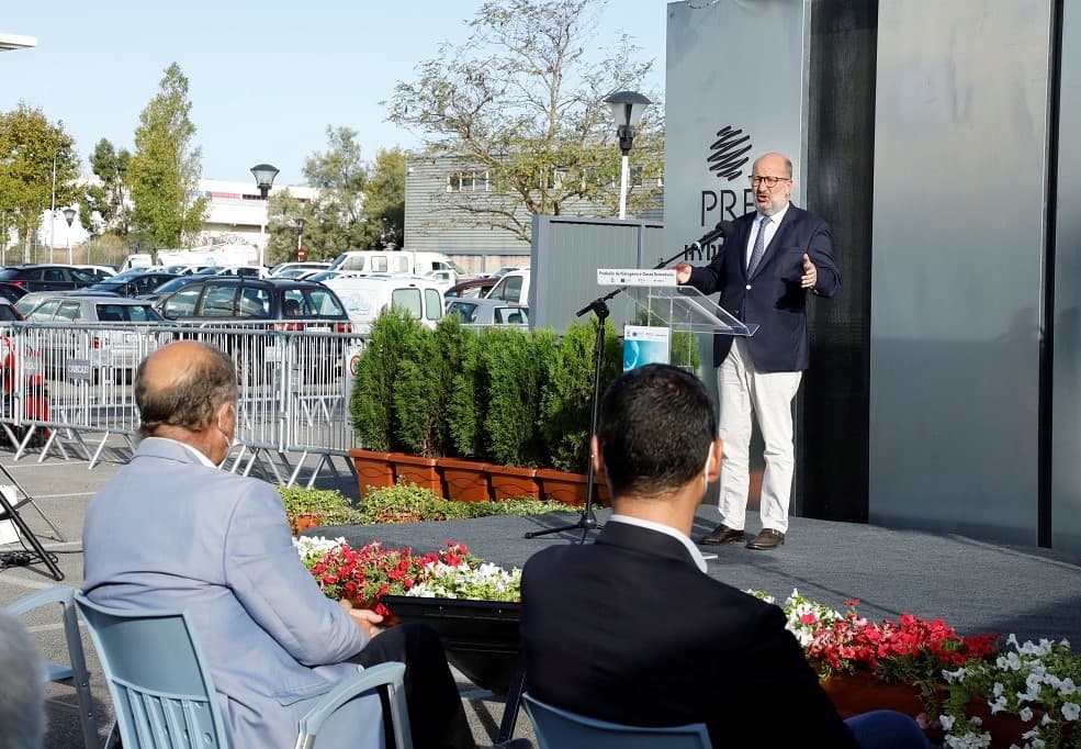Ministro do Ambiente e da Ação Climática, João Pedro Matos Fernandes, na apresentação do aviso «Apoio à produção de hidrogénio renovável e outros gases renováveis», no âmbito do Plano de Recuperação e Resiliência, Cascais, 28 setembro 2021