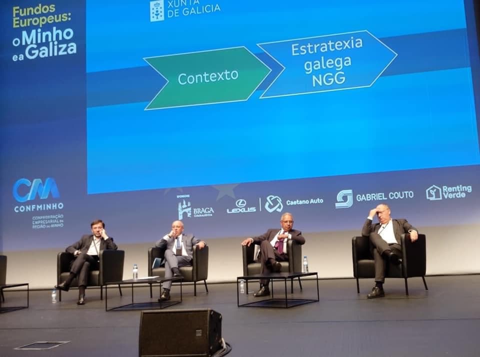 Ministro do Planeamento, Nelson de Souza, na conferência «Fundos Europeus: o Minho e a Galiza», Braga, 18 outubro 2021