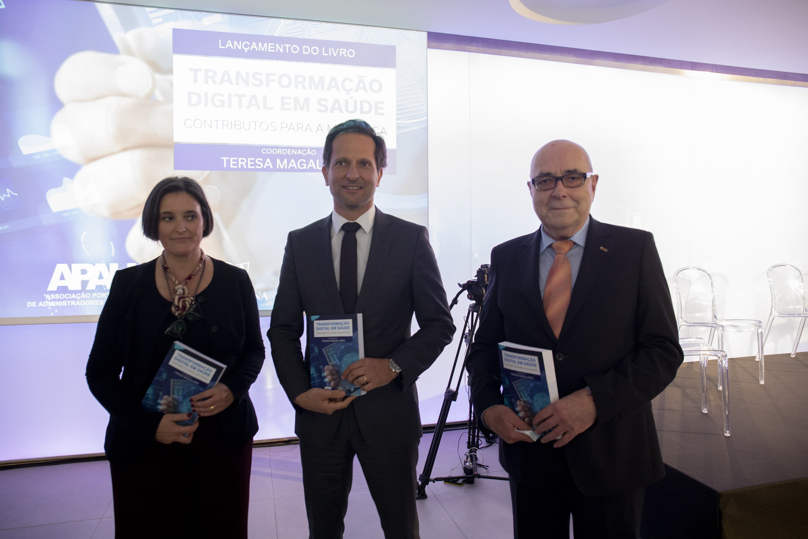 Secretário de Estado para a Transição Digital, André de Aragão Azevedo, durante o lançamento do livro «Transformação Digital da Saúde», Lisboa, 13 dezembro 2021 (Foto: João Bica)