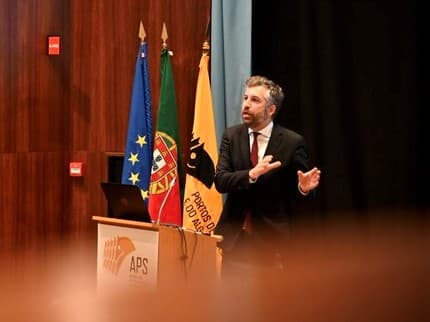 Ministro das Infraestruturas e da Habitação, Pedro Nuno Santos, na apresentação do Plano Estratégico da Administração do Porto de Sines 2020-2025, Sines, 30 setembro 2020