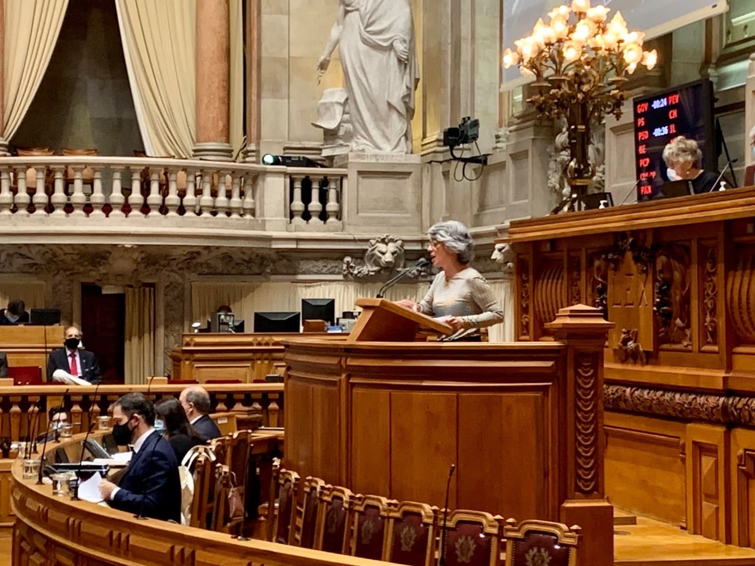 Ministra da Cultura, Graça Fonseca, no debate de urgência na Assembleia da República sobre o «Estado Atual da Cultura em Portugal», 26 junho 2020