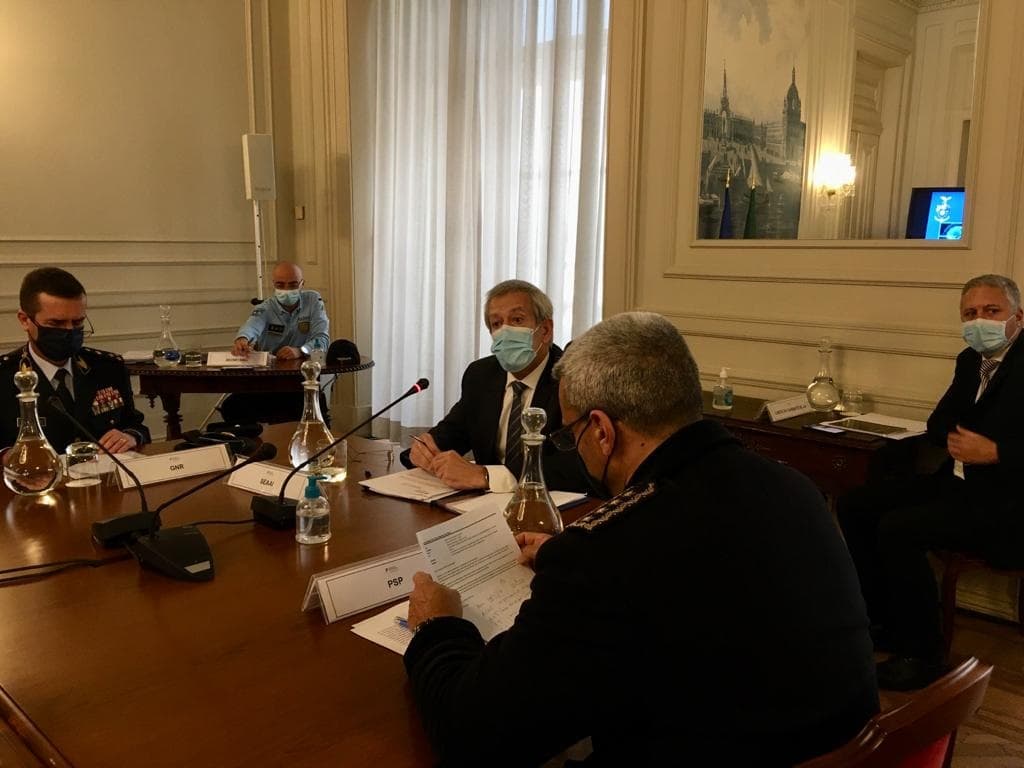 Secretário de Estado Adjunto e da Administração Interna, Antero Luís, presidindo ao Conselho de Segurança Privada, Lisboa, 29 abril 2021
