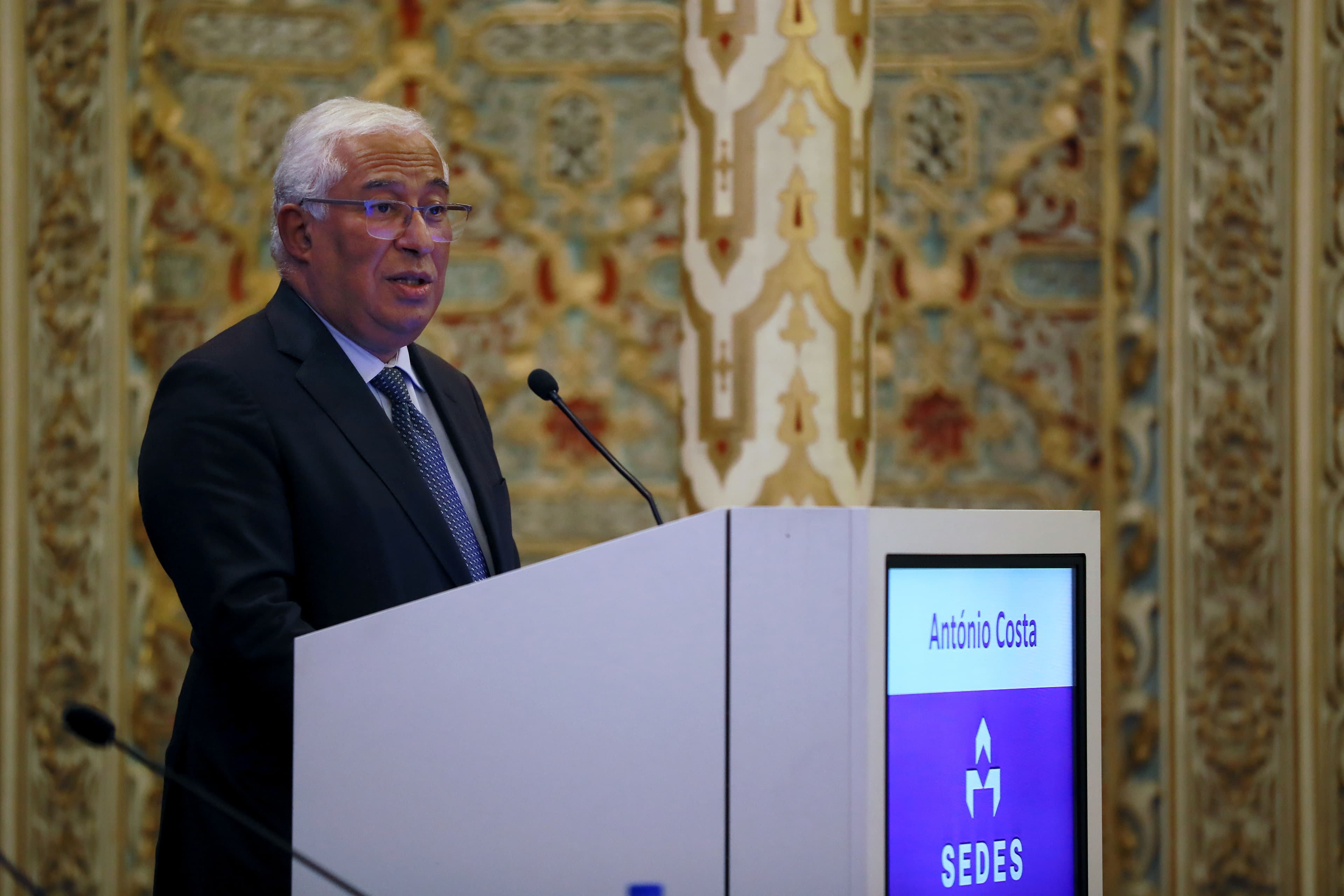 Primeiro-Ministro António Costa na sessão de encerramento do V Congresso da SEDES - Associação para o Desenvolvimento Económico e Social, Porto, 5 novembro 2021 (Foto: Estela Silva/Lusa)