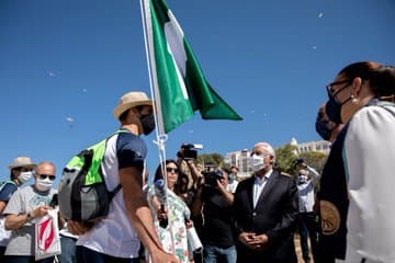 Primeiro-Ministro António Costa no lançamento da app sobre lotação das praias, Portimão, 6 junho 2020