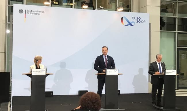 Ministra da Saúde, Marta Temido, na terceira reunião informal de Ministros da Saúde da União Europeia, Berlim, Alemanha, 16 julho 2020