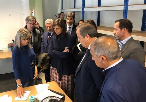 Secretária de Estado Adjunta e da Saúde, Jamila Madeira, no Centro de Controlo e Monitorização do Serviço Nacional de Saúde, Maia, 9 dezembro 2019