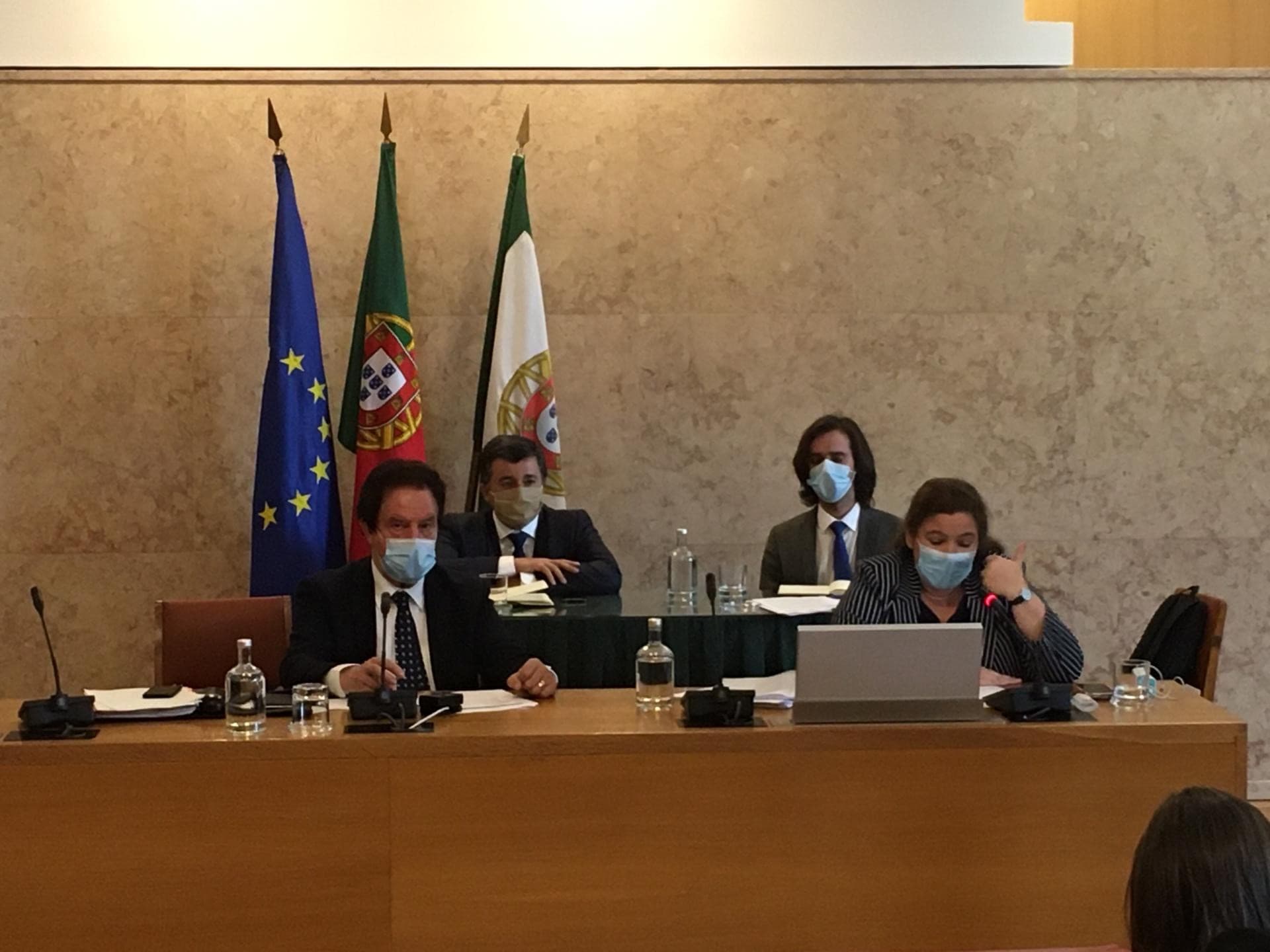 Ministra da Modernização do Estado e da Administração Pública, Alexandra Leitão, na Assembleia da República, Lisboa, 5 maio 2020