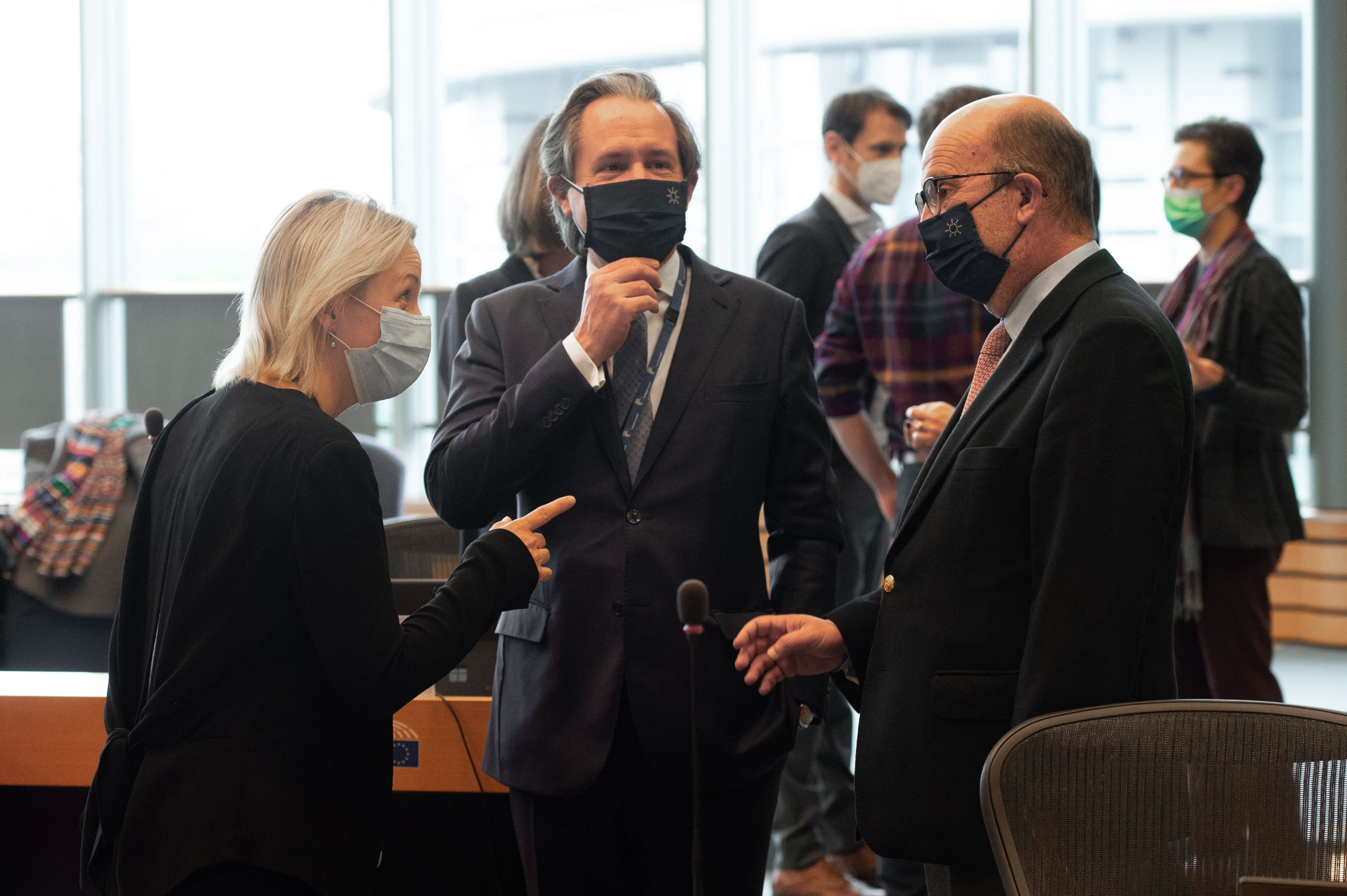 Ministro do Ambiente e da Ação Climática, João Pedro Matos Fernandes, no trílogo para a negociação da Lei Europeia para o Clima, Bruxelas, 21 abril 2021 (Foto: União Europeia 2021 source EP)
