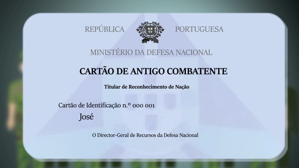 Cartão do Antigo Combatente
