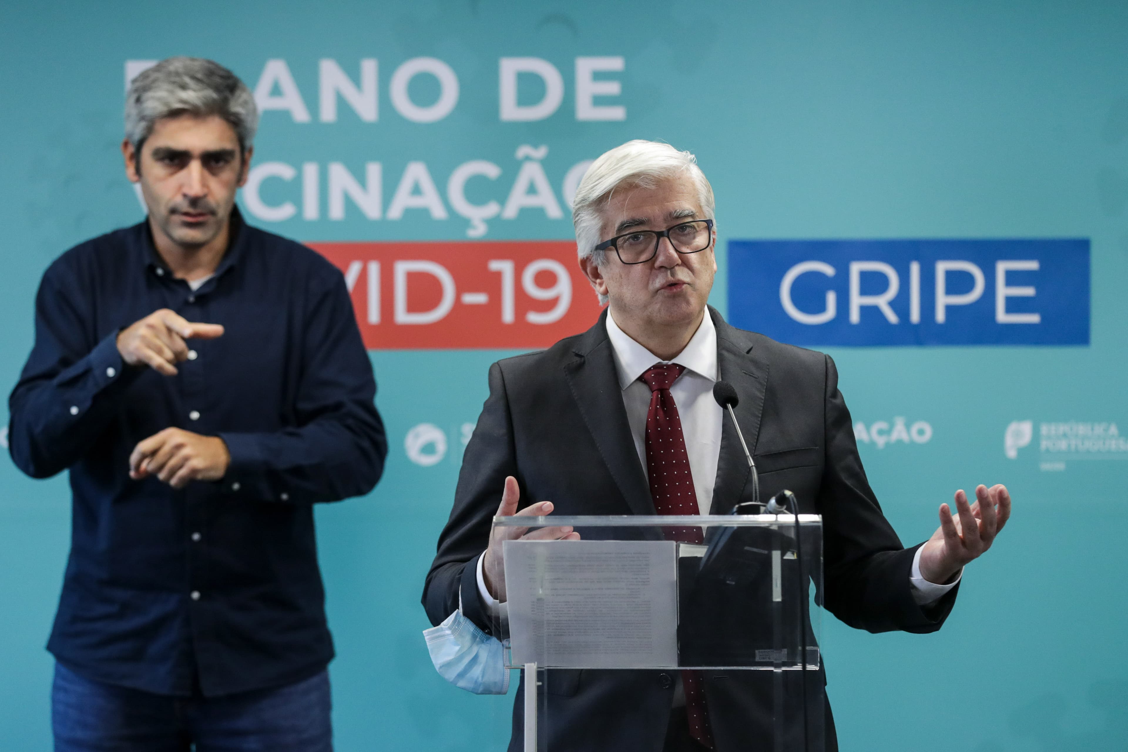 Secretário de Estado Adjunto e da Saúde, António Lacerda Sales, durante a conferência de imprensa, Lisboa, 24 novembro 2021 (Foto: Tiago Petinga/Lusa)
