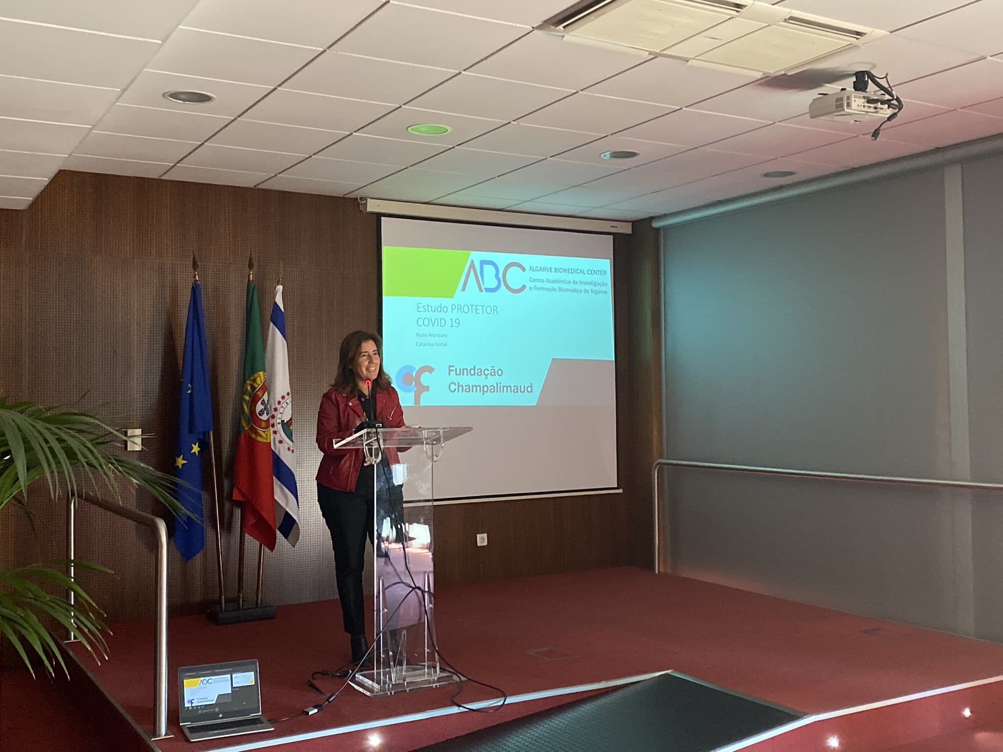Ministra do Trabalho, Solidariedade e Segurança Social, Ana Mendes Godinho, na apresentação de um estudo sobre imunidade em lares, Viseu, 16 setembro 2021