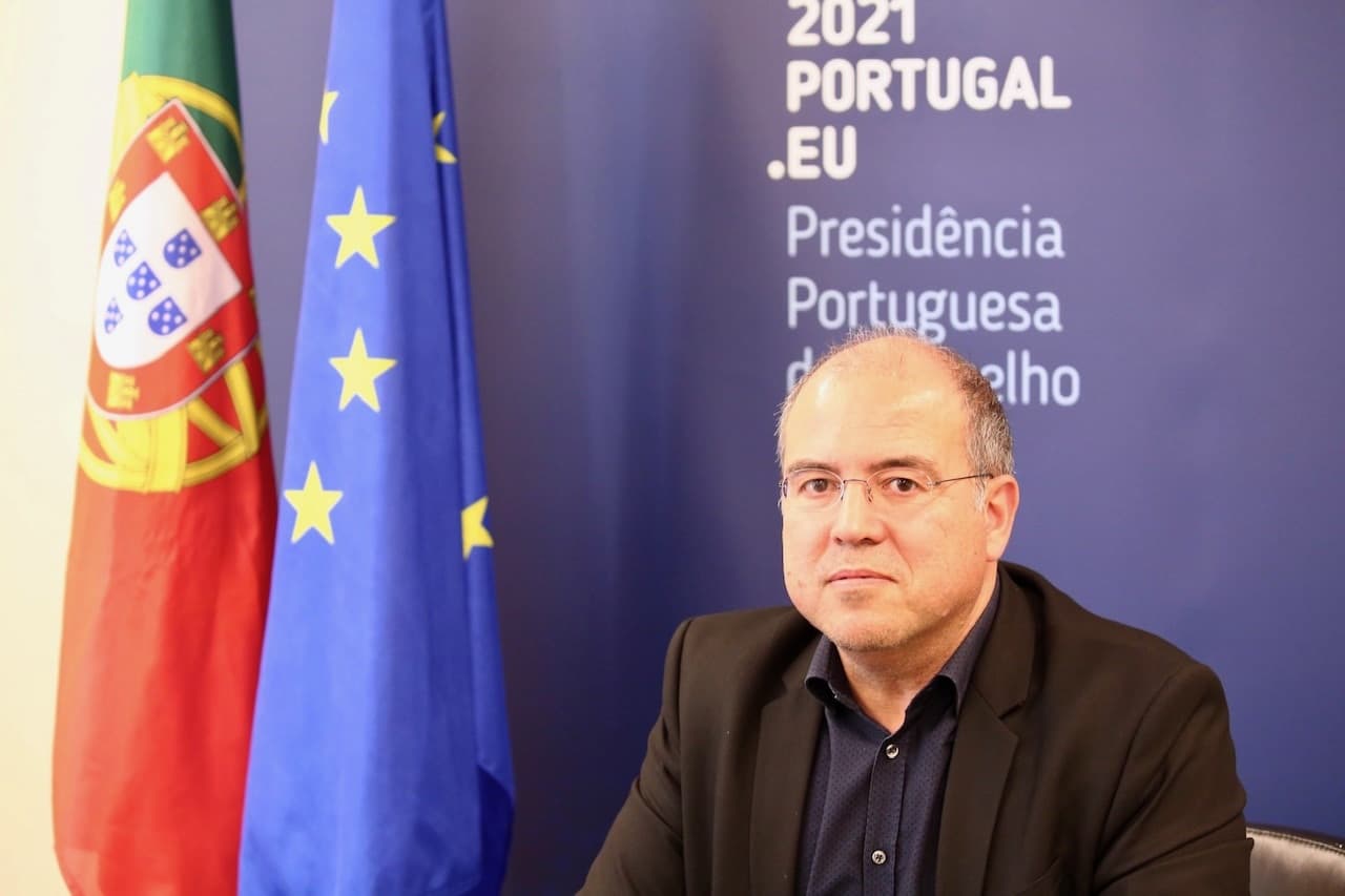Secretário de Estado do Cinema, Audiovisual e Media, Nuno Artur Silva, na apresentação dos novos recursos do Plano Nacional de Cinema, Lisboa, 29 abril 2021 (Foto: João Bica)